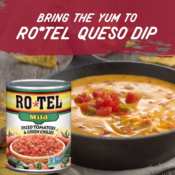 12-Cans ROTEL Mild Diced Tomatoes and Green Chilies as low as $10.10 Shipped...