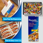 120 Sheets Reynolds Kitchens Pop-Up Parchment Paper Sheets as low as $10.32...