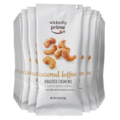 15-Pack Wickedly Prime Roasted Cashews Coconut Toffee Snack Pack as low...
