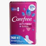 168-Count Carefree Acti-Fresh Twist Resist Freedom Fit Regular Unscented...