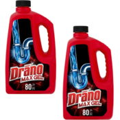 2-Pack Drano Max Gel Drain Clog Remover and Cleaner for Shower/Sink Drains...