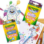 24 Count Crayola Glitter, Confetti or Pearl Crayons $3.99 (Reg. $5) -...