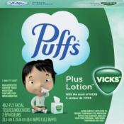 24-Pack Puffs Plus Lotion with Vicks Facial Tissues as low as $36.62 Shipped...