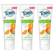 3-Count 5.1-Oz Tom's of Maine Natural Kid's Fluoride Toothpaste as low...