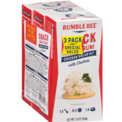 3-Pack BUMBLE BEE Snack on the Run Chicken Salad with Crackers as low as...