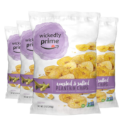 4-Pack Wickedly Prime Plantain Chips Roasted & Salted 12oz as low as $9.66...