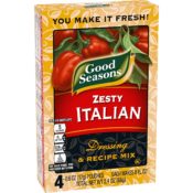 4 Packets Good Seasons Zesty Italian Dressing & Recipe Seasoning Mix...