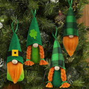 4-Pack Patrick’s Day Hanging Gnome Ornaments $9.99 (Reg. $14.99) - FAB...