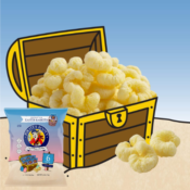 6-Pack Pirate's Booty Gluten Free Easter Aged White Cheddar Cheese Puffs,...