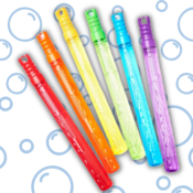 6-Pack Play Day Bubble Maker Stick Toy with 30oz Bubble Solution $4.64...