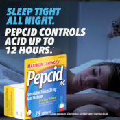 75-Count Pepcid AC Maximum Strength for Heartburn Prevention & Relief...
