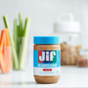 8-Pack Jif No Added Sugar Creamy Peanut Butter, 33.5-oz jars as low as...