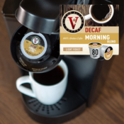 80 Count Victor Allen's Coffee K Cups, Decaf Morning Blend, Light Roast...