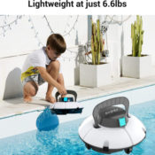 Today Only! Cordless Automatic Robotic Pool Cleaner $166.99 Shipped Free...