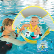 Baby Swimming Float with Canopy $13.49 After Code (Reg. $35.99) - FAB Ratings!