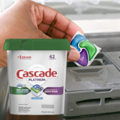 THREE 62 Count Cascade Platinum Dishwasher Pods as low as $40.41 Shipped...