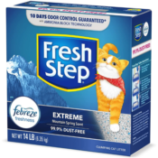 Fresh Step Extreme Scented Litter with the Power of Febreze, 14 Pounds...