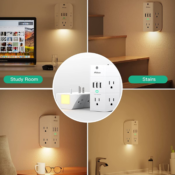 8-in-1 Multifunctional Outlet Extender with Night Light $12.74 (Reg. $30)...