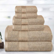 TRIDENT Soft and Plush 6 Piece Towel Set from $29.74 Shipped Free (Reg....