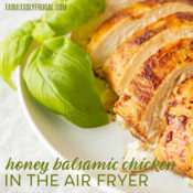 honey balsamic chicken in the air fryer
