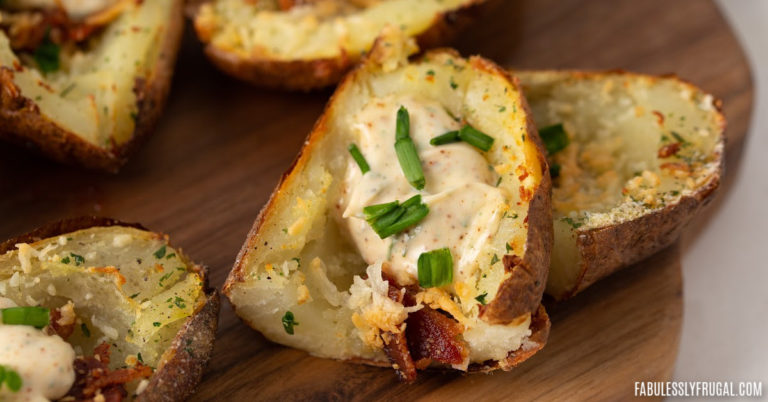 The Perfect Air Fryer Potato Skins Recipe - Fabulessly Frugal