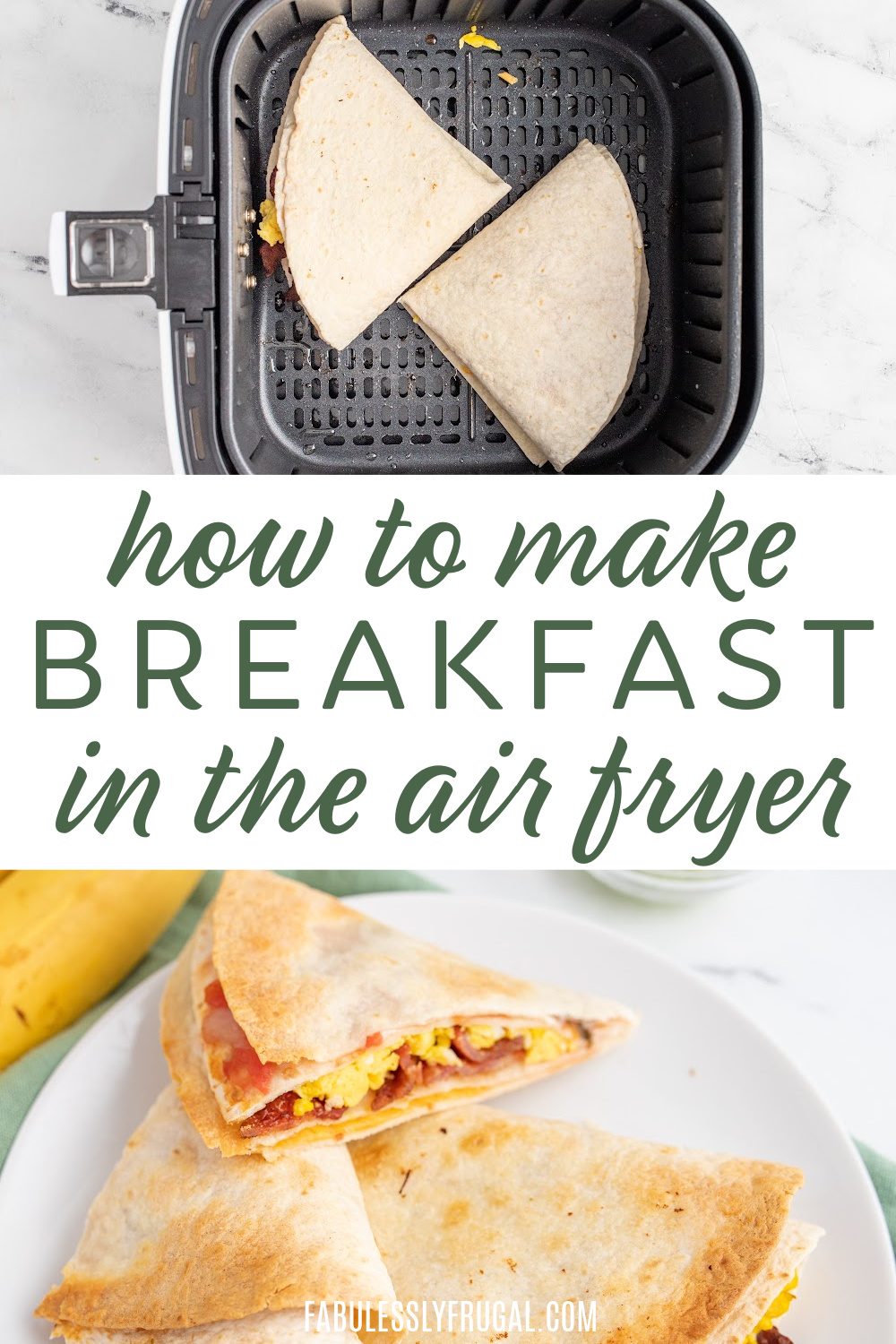 easy air fryer breakfast wrap 
