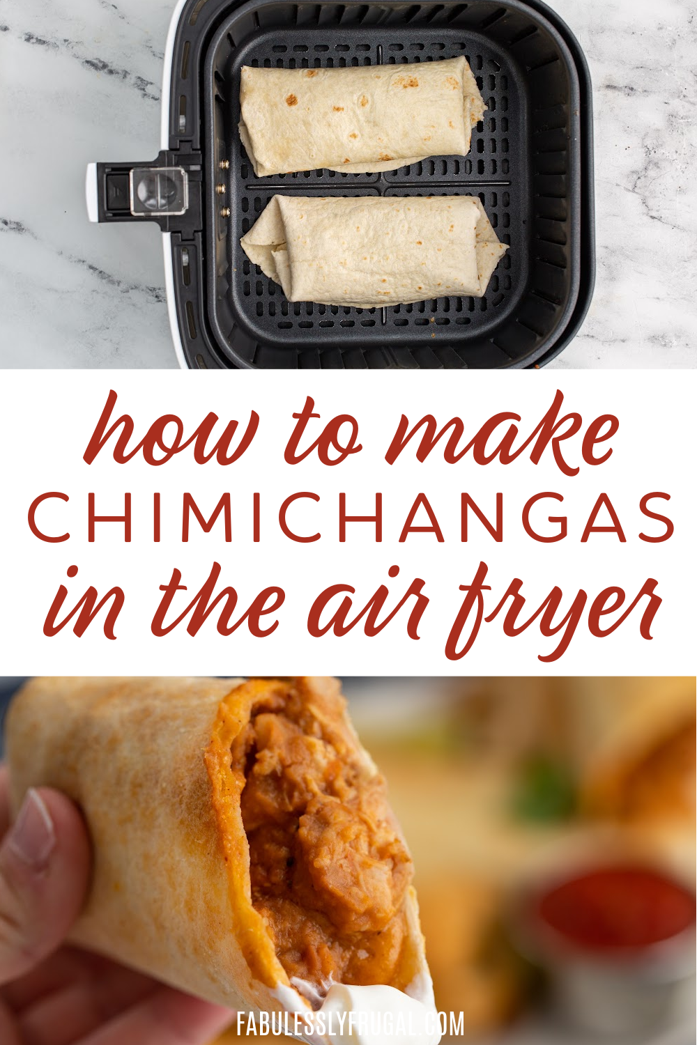 how to make chimichangas in the air fryer fast