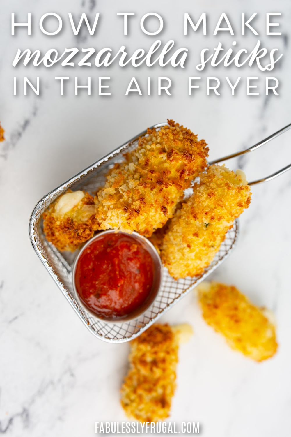 how to make mozzarella sticks in the air fryer