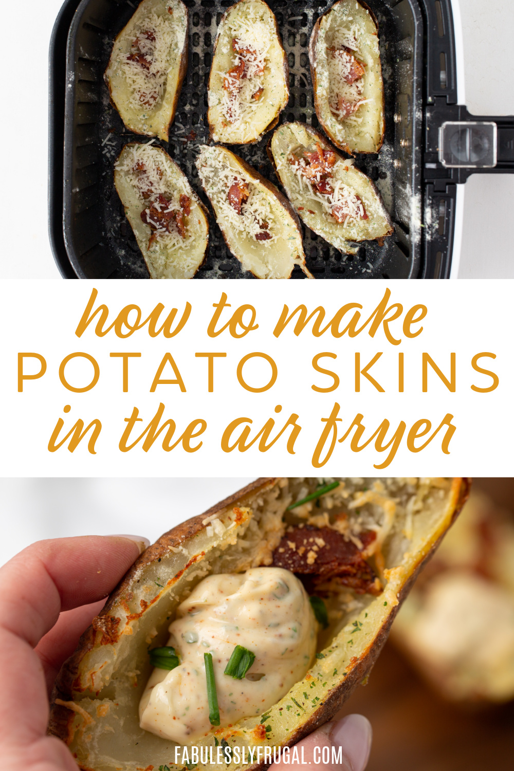 how to make potato skins in the air fryer