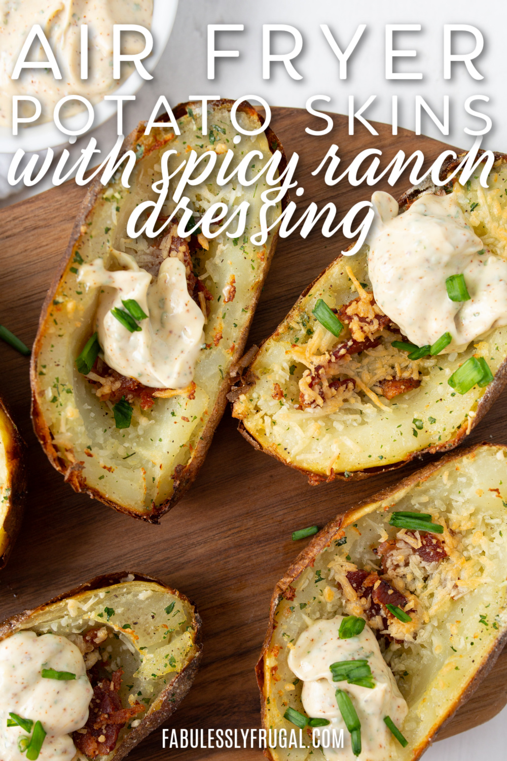 how to make potato skins with spicy ranch dressing