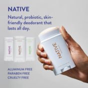 Today Only! 3-Pack Native Natural Deodorants as low as $21.33 Shipped Free...