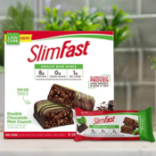 10 Count SlimFast Snack Bar Minis Double Chocolate Mint Crunch $3.50 (Reg....