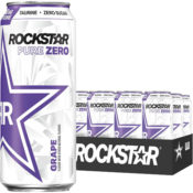12-Pack Rockstar Energy Drink Pure Zero, Grape as low as $15.29 (Reg. $20)...
