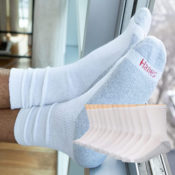 12-pair Pack Hanes Men's Double Tough Crew Sock $9.62 (Reg. $16.99) - FAB...