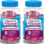 180-Count Digestive Advantage Daily Probiotic Gummies, Superfruit Flavor...