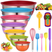 26-Piece Colorful Mixing Bowls Set $29.69 After Code (Reg. $53.99) + Free...