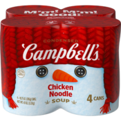 4 Cans Campbell's Chicken Noodle Soup $4.19 (Reg. $8.38) | $1.05 per Can!...