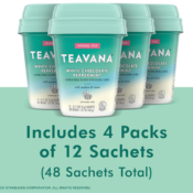 48-Count Teavana White Chocolate Peppermint Herbal Tea Sachets as low as...