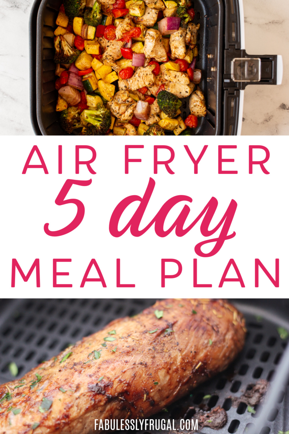 air fryer 5 day meal plan