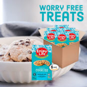 6 Boxes Enjoy Life Foods Chocolate Chip Crunchy Cookies $17.96 (Reg. $23.94)...