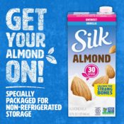 6-Pack Silk Almond Milk, Unsweetened Vanilla as low as $10.48 Shipped Free...