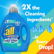 90-Loads All Stainlifters Liquid Laundry Detergent, Fresh Scent, 80.1 Fl...