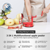 3-in-1 Multifunctional Apple Peeler $17.39 After Code (Reg. $29) + Free...