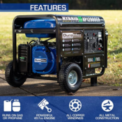 Today Only! DuroMax 12000 Watt Gas or Propane Powered Generator $879.20...