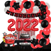60-Piece Graduation Party Decorations Set 2022 $9.79 (Reg. $15) - FAB Ratings!