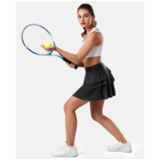 High Waisted Ruffle Tennis Skirt with Pockets $9.89 After Code (Reg. $19.99)...