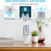 Portable Pluggable Air Purifier $19.99 After Code (Reg. $39.99) + Free...
