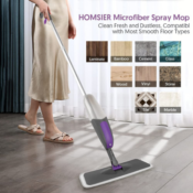 Spray Mop with Refillable Bottle & 3 Washable Replacement Pads as low...