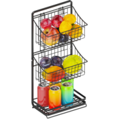 Storage Basket Stand $14.99 After Code (Reg. $29.98) | Hanging & Removable...