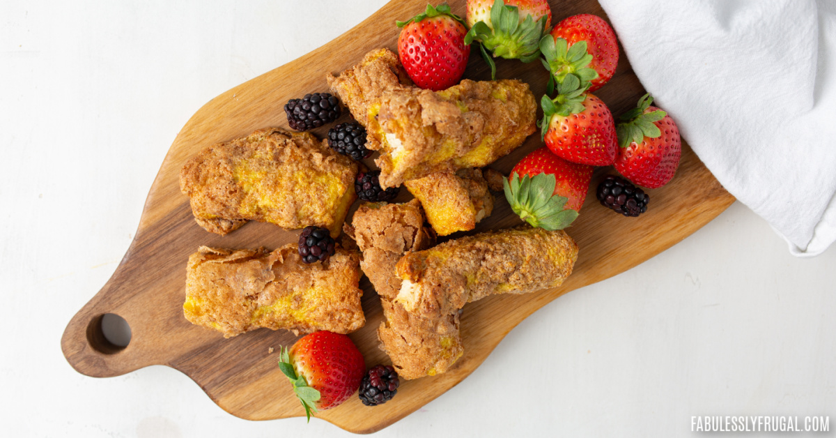 air fryer french toast roll up